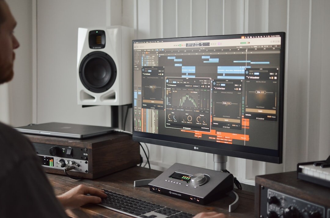 audio interface connected to computer