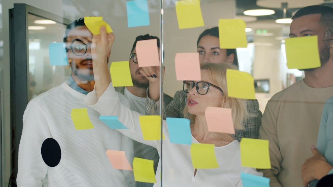 team brainstorming session