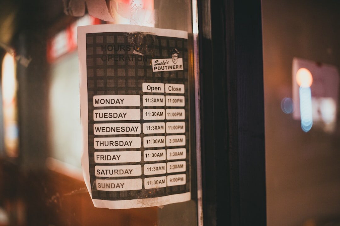 content calendar on wall